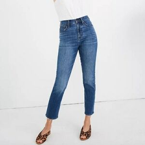 Madewell The Perfect Vintage Crop Jeans Sz 27 High Rise Medium Wash 90s